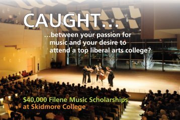 between your passion for music and your desire ... - Skidmore College