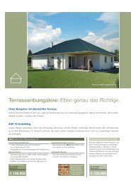 Terrassenbungalow: Eben genau das Richtige.