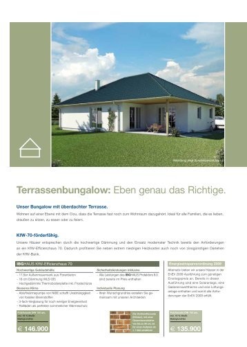 Terrassenbungalow: Eben genau das Richtige.