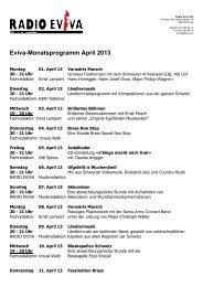 Monatsprogramm April (PDF) - Radio Eviva