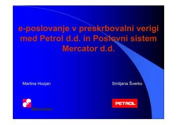 e-poslovanje v preskrbovalni verigi med Petrol d.d. in Poslovni ...