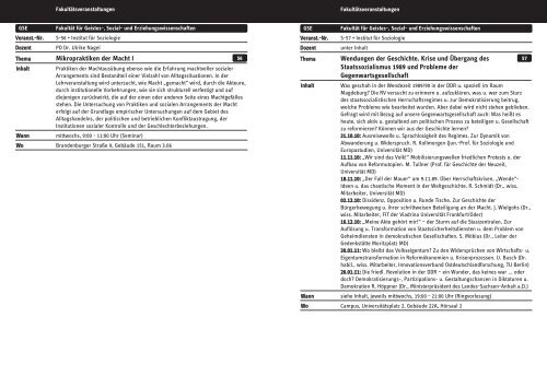 STUDIEREN Ab 50 WINTERSEMESTER 2010 / 11 - Otto-von ...