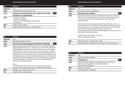 STUDIEREN Ab 50 WINTERSEMESTER 2010 / 11 - Otto-von ...