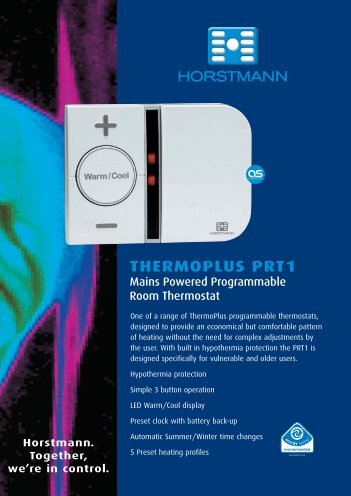 ThermoPlus PRT1 Datasheet - Horstmann
