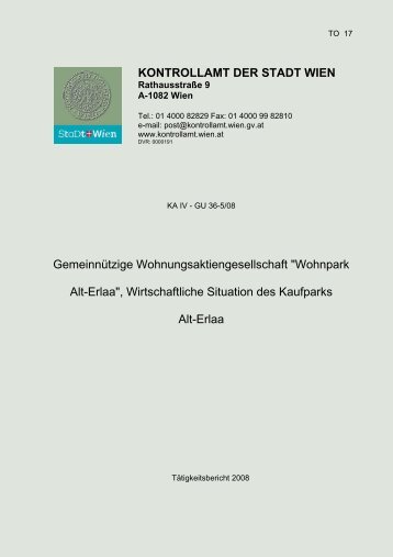 Gemeinnützige Wohnungsaktiengesellschaft "Wohnpark Alt-Erlaa ...