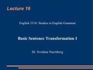 Basic sentence Transformation