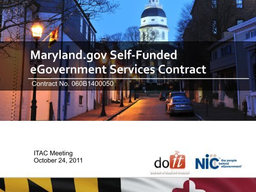 NIC eGov Services - DoIT Website - Maryland.gov