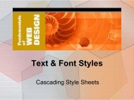 3. Text & Font Styles