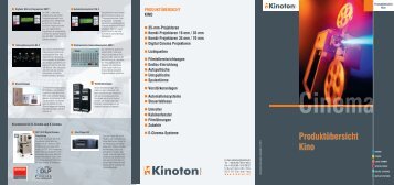 ProduktÃ¼bersicht Kino - Kinoton