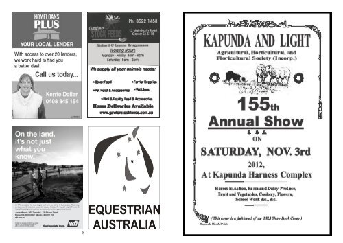 Friends of Kapunda & Light Agricultural Society
