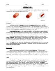 BLOOD VESSELS - Science with Mr. Enns