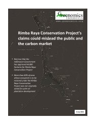 Rimba Raya Conservation Project's claims could mislead the public ...