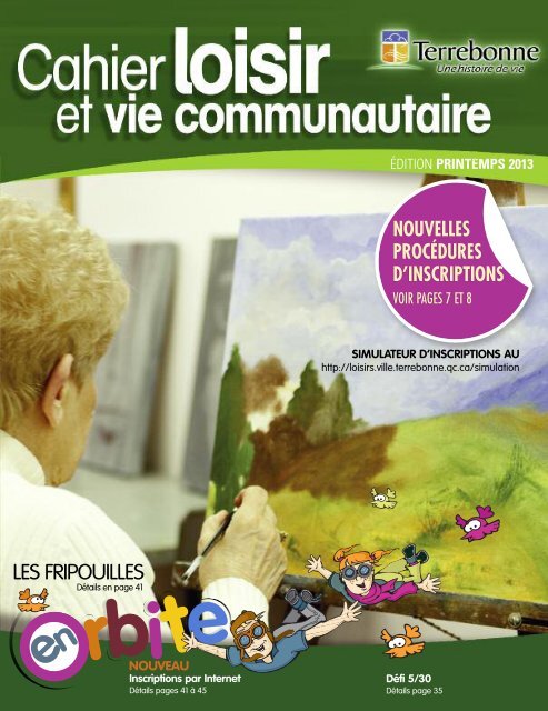 Cahier Loisir et vie communautaire - printemps 2013 - Ville de ...