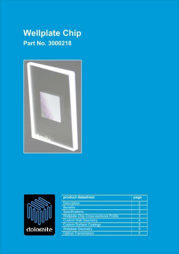 datasheet - Dolomite Microfluidics