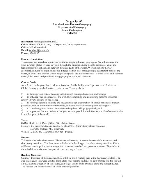 sample syllabus