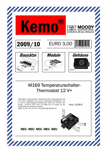 KEMO M020 Dc-Dc Spannungswandler 24V auf 12V max.1,1A 