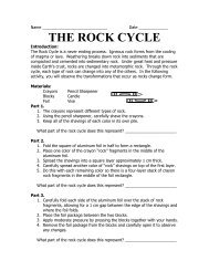 Download: The Rock Cycle Lab - New York Science Teacher