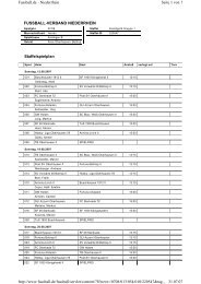 Staffelspielplan FUSSBALL-VERBAND NIEDERRHEIN Seite 1 von ...