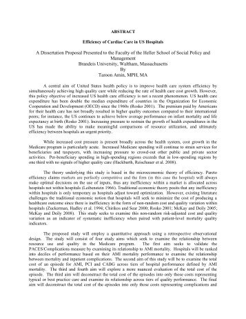 A Dissertation Proposal Presented to the Faculty of the Heller ...