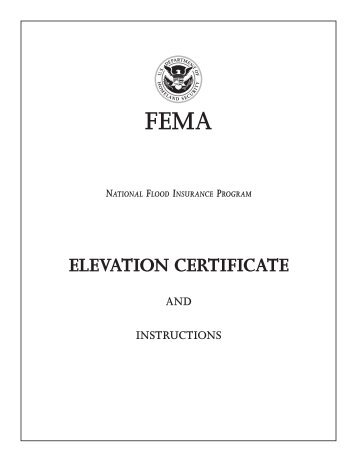 New Elevation Certificate - Texas Water Development Board