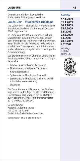 INHALT 1 PROFIL - Evangelische Kirche im Rheinland