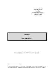 osiris manual - Gran Telescopio CANARIAS - Instituto de AstrofÃ­sica ...