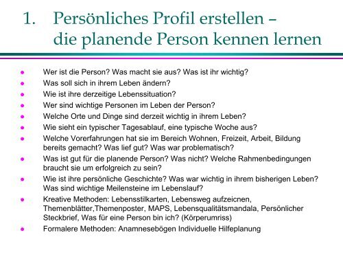 Persönliche Zukunftsplanung - Leben mit Behinderung Hamburg