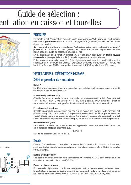 Guide de sÃ©lection : ventilation en caisson et tourelles - Aldes