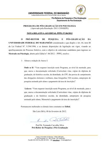 uploads/files/NOTA EDITAL PSICOLOGIA.pdf - PrÃ³-Reitoria de ...