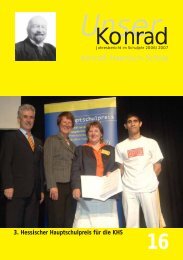Gedichte über die KHS - Konrad-Haenisch-Schule