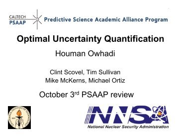 Optimal Uncertainty Quantification - Caltech PSAAP