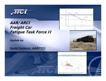 AAR/ARCI Freight Car Fatigue Task Force II - Marts-rail.org