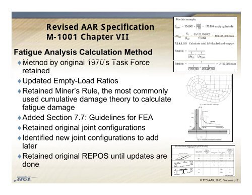 AAR/ARCI Freight Car Fatigue Task Force II - Marts-rail.org