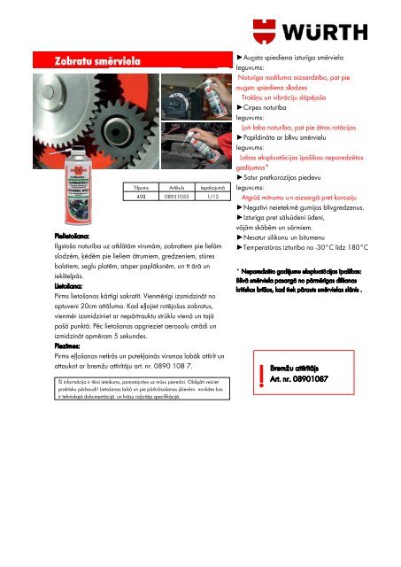 Ã„Â¶Ã„Â«mijas produkti - WÃƒÂ¼rth