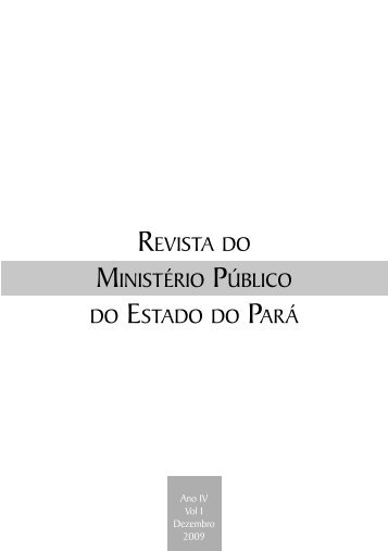 REVISTA DO MINISTÃRIO PÃBLICO DO ESTADO DO PARÃ