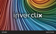 iRiver CLIX 2 User Manual - Pocket PC Central