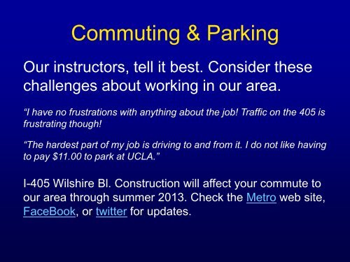 Working at CPC: Information for Instructor Applicants - UCLA Center ...