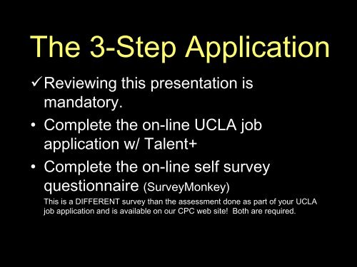 Working at CPC: Information for Instructor Applicants - UCLA Center ...