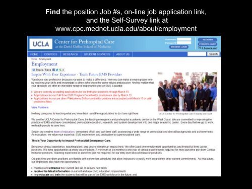 Working at CPC: Information for Instructor Applicants - UCLA Center ...