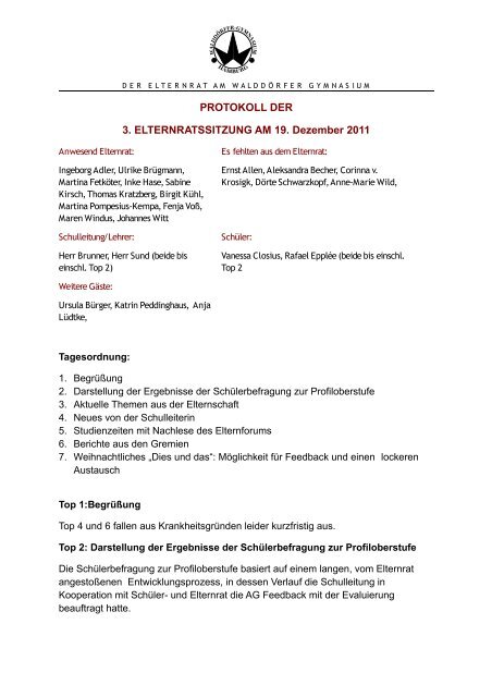 2011-12-19 ER-Sitzung Protokoll.pdf - Walddörfer Gymnasium