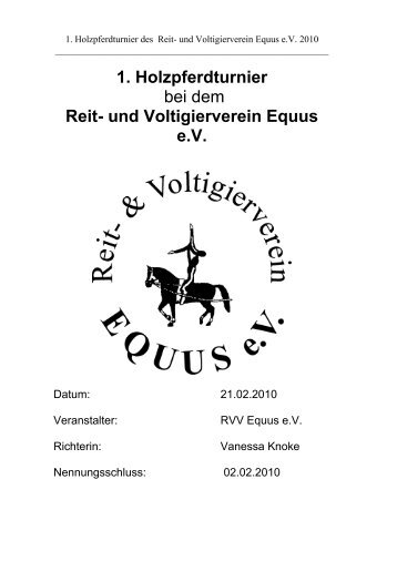 Reit- und Voltigierverein Equus eV - Voltigieren Rheinland