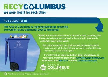 You asked for it! - Public Service - City of Columbus