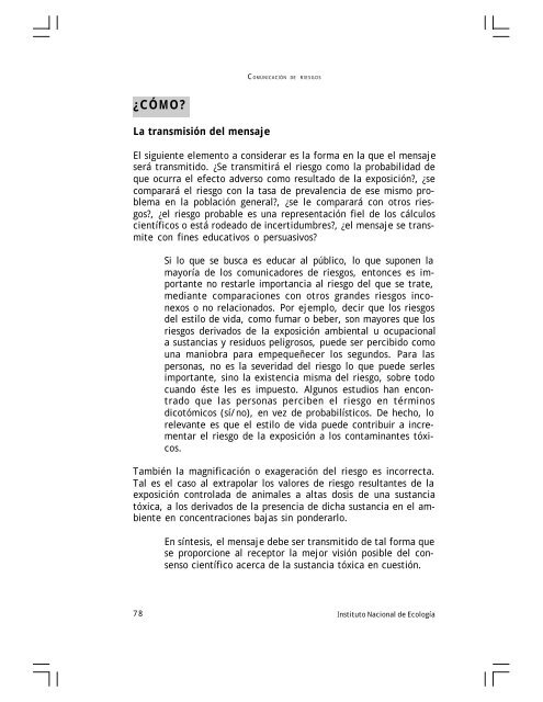 Comunicación de riesgos para el manejo de sustancias peligrosas ...