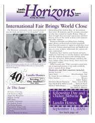 2004 Summer Horizons Newsletter - Landis Homes