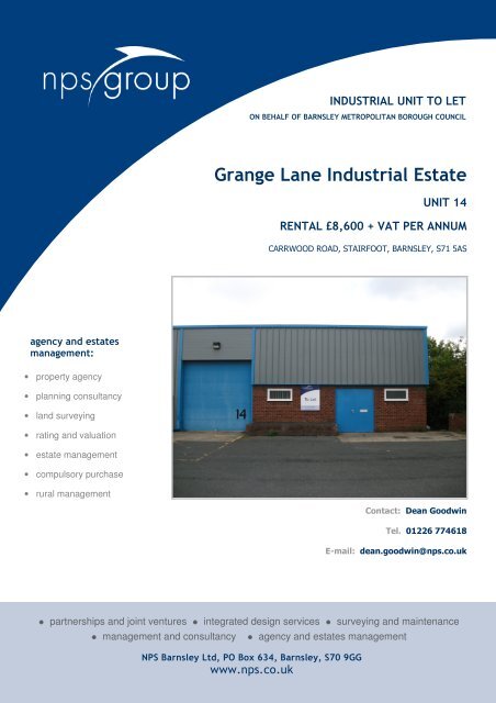 Grange Lane Industrial Estate - NPS