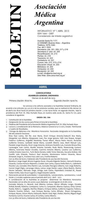 abril - AsociaciÃ³n MÃ©dica Argentina