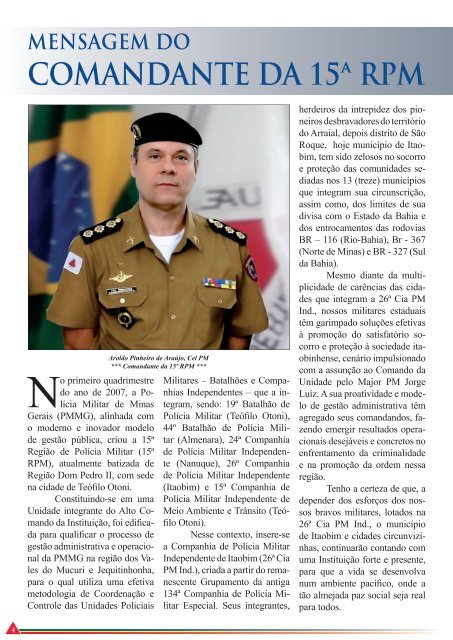 REVISTA DA 26ª CIA PM IND