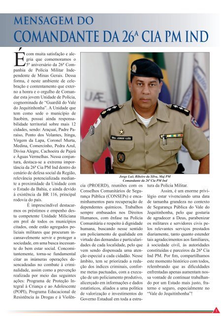 REVISTA DA 26ª CIA PM IND