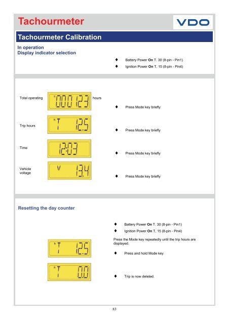 VDO Marine - Howard Instruments