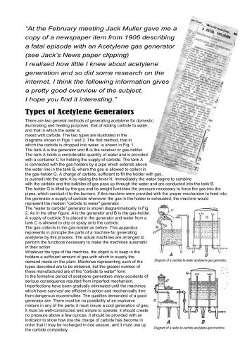 Types of Acetylene Generators - Communitywebs.org